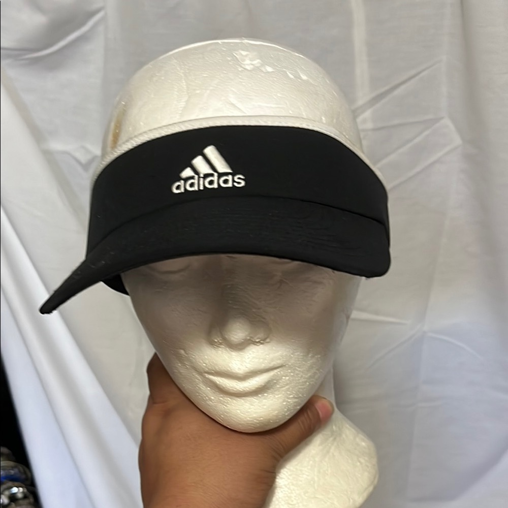 Adidas Black and White Women's Visor Hat